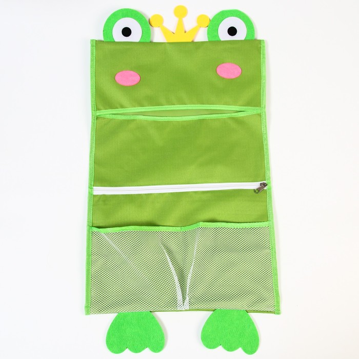 

Сетка для хранения игрушек Крошка Я на завязках Лягушка зеленая, на завязках "Лягушка" зеленая