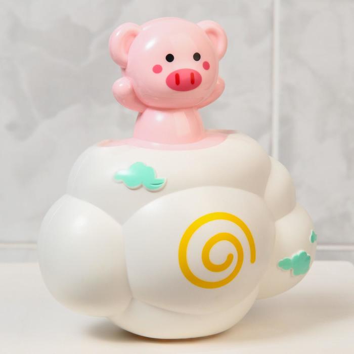 

Игрушки для ванной Крошка Я Свинка на облачке, с брызгалкой, пластиковая, детская, Свинка на облачке, с брызгалкой, пластиковая, детская