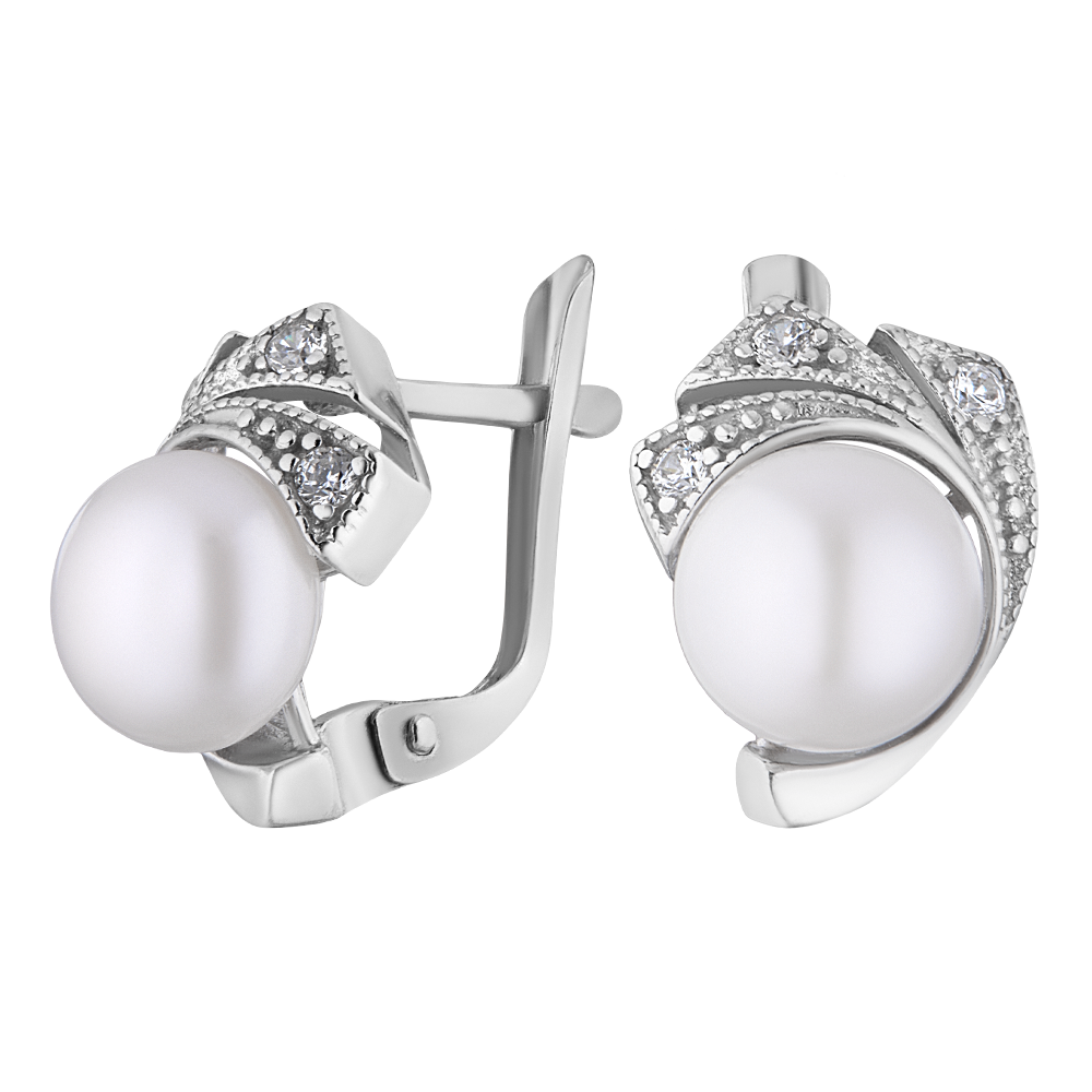 

Серьги из серебра с жемчугом ЮВЕЛИР КАРАТ 2122203/9-8,0, 2122203/9-8,0