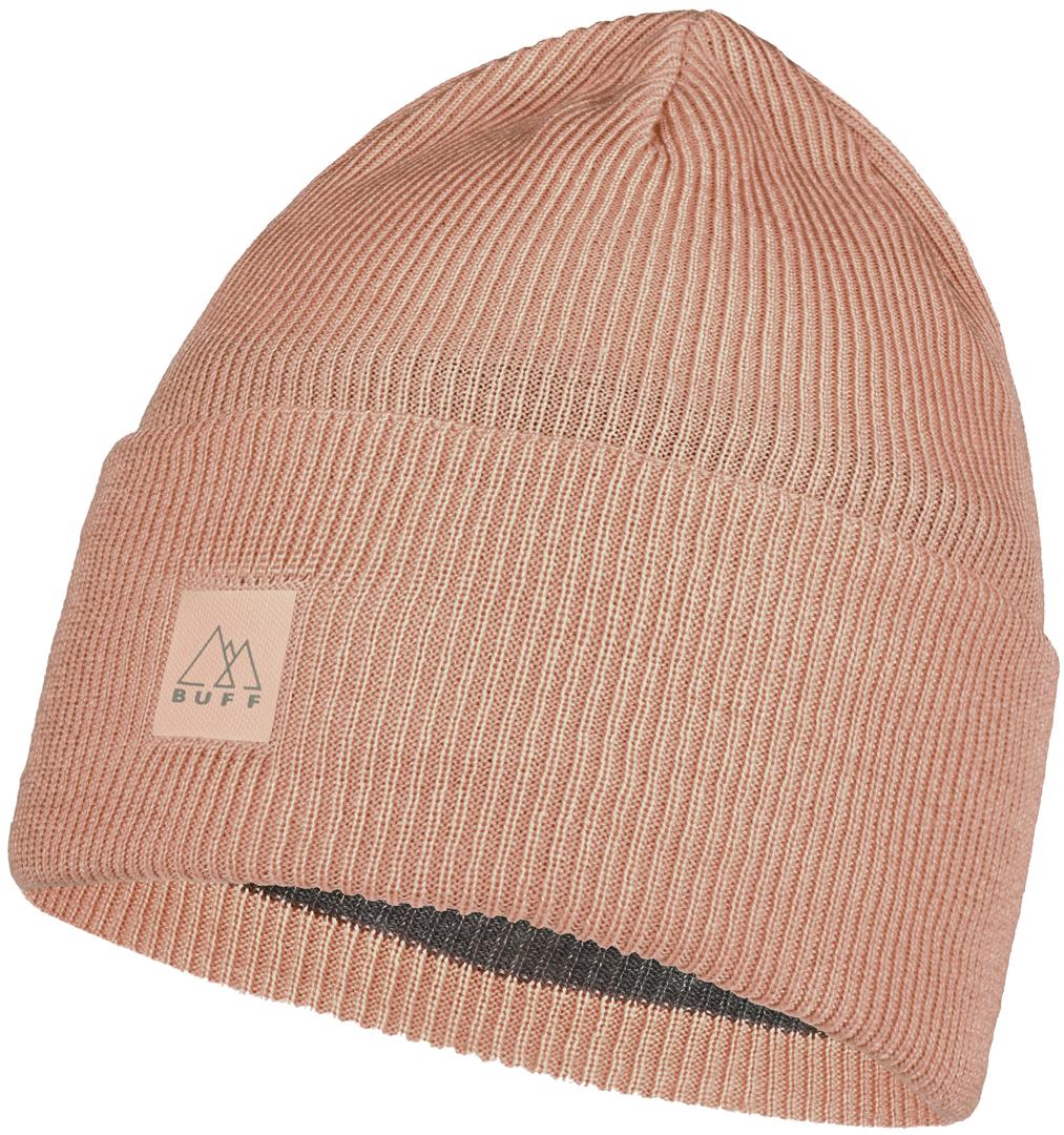 Шапка мужская Buff Crossknit Hat розовая, one size