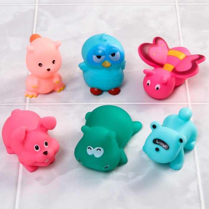 

Игрушки для ванной Крошка Я Играем в лесу, 6 шт, малышей, Разноцветный, Играем в лесу, 6 шт, для малышей