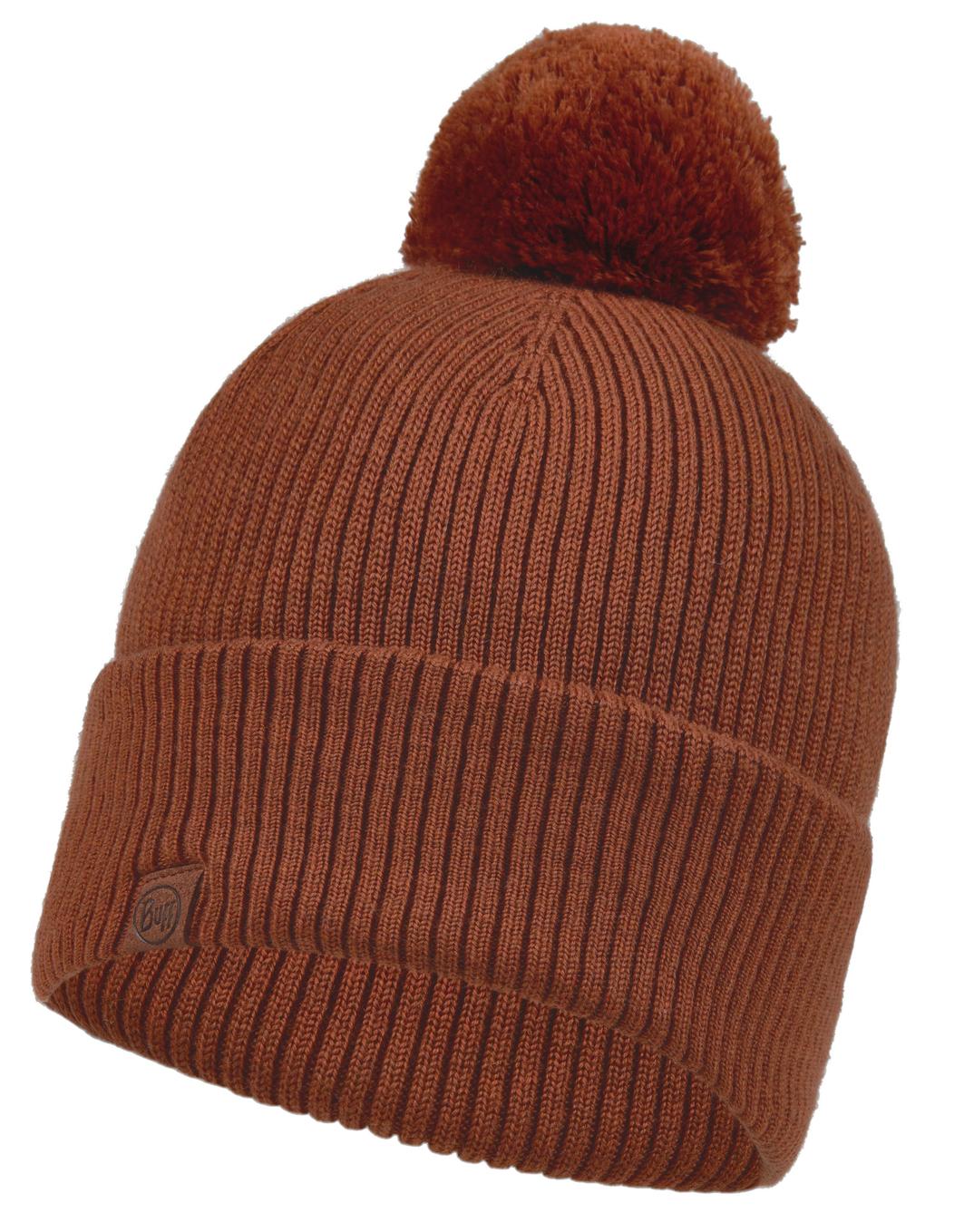 Шапка мужская Buff Knitted Hat Tim коричневая, one size