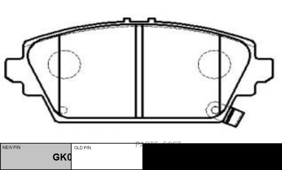 

Тормозные колодки Ctr дисковые GK0379