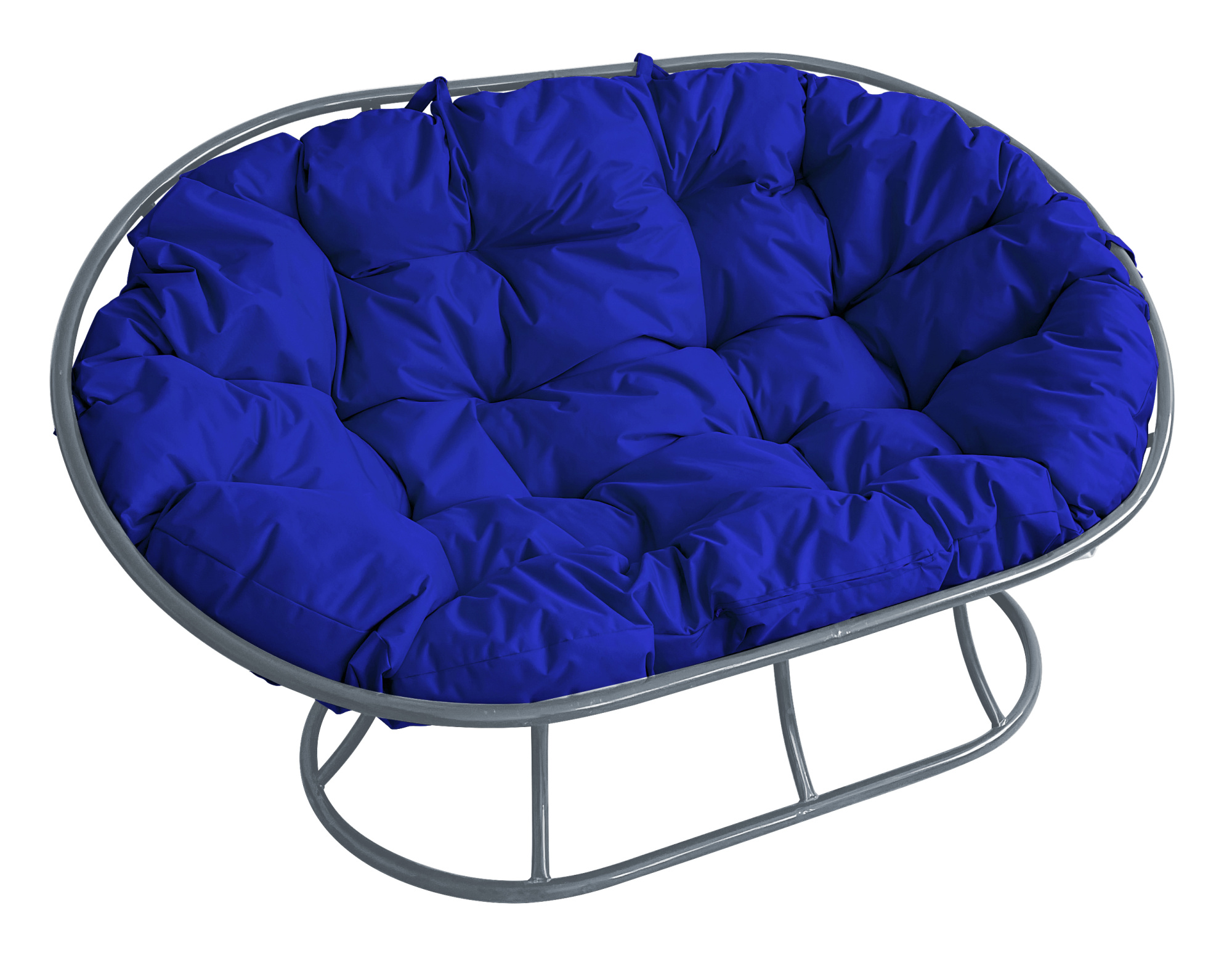 Диван садовый M-Group Мамасан серый 12100310 синяя подушка