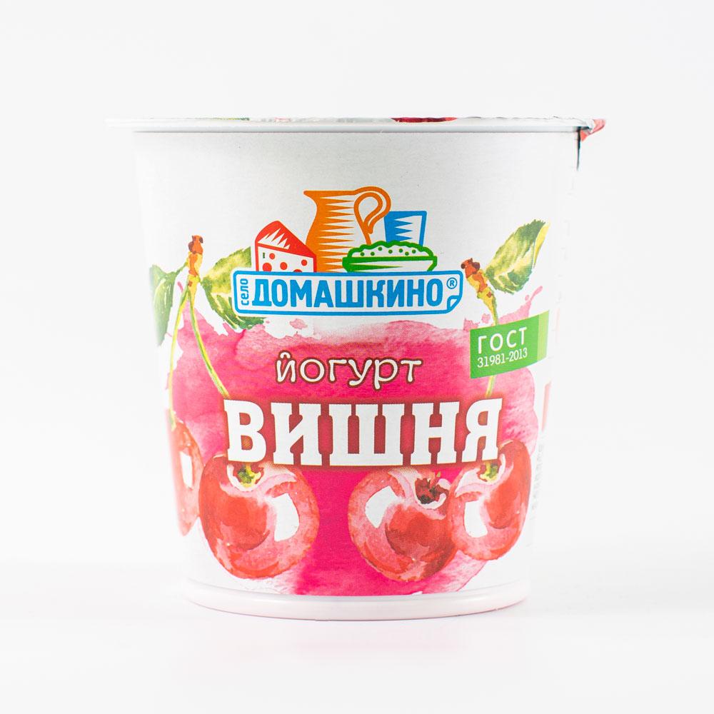 

Йогурт Село Домашкино вишня 2,5% 150 г бзмж