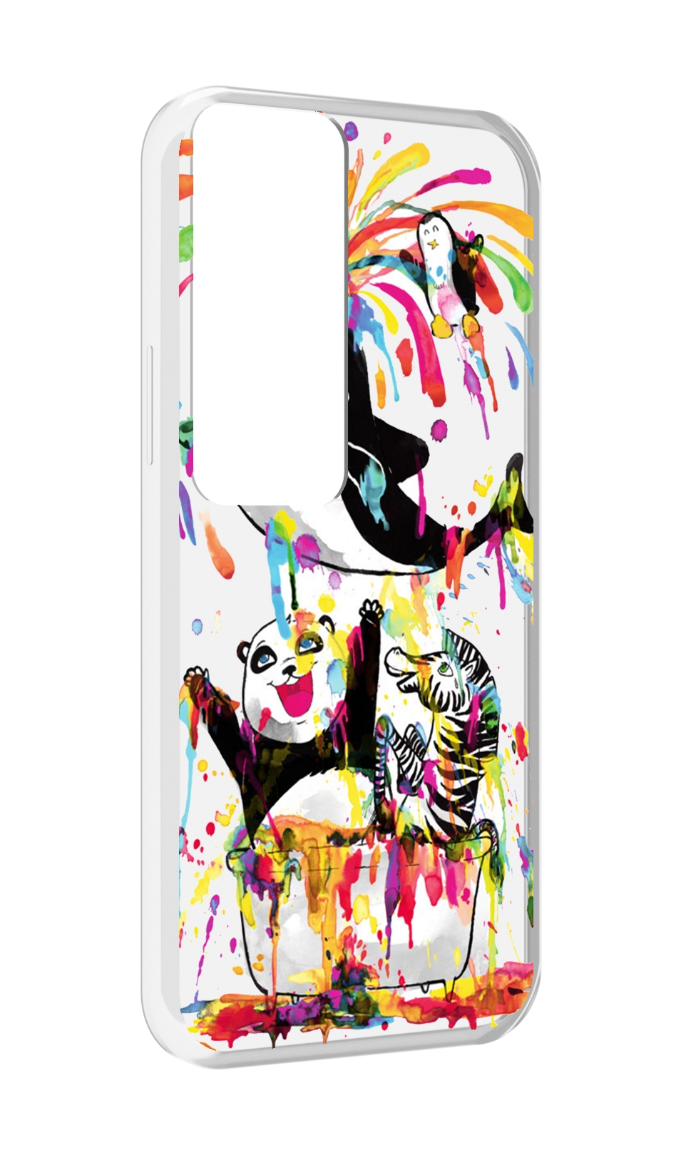 

Чехол MyPads Хиппи кит для Tecno Pova Neo 2, Прозрачный, Tocco