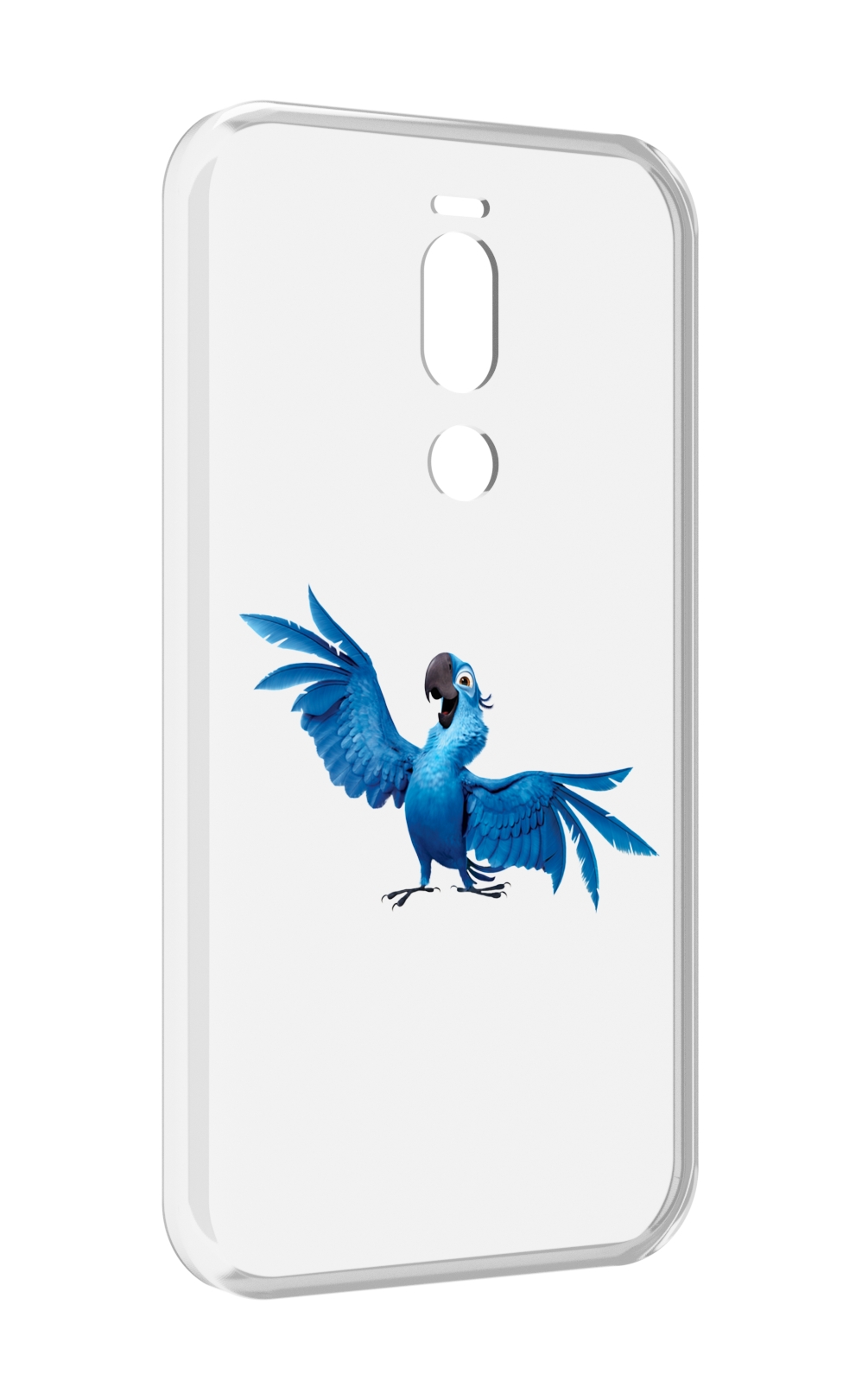 

Чехол Mypads Голубой-Попугайчик Для Meizu X8, Прозрачный, Tocco