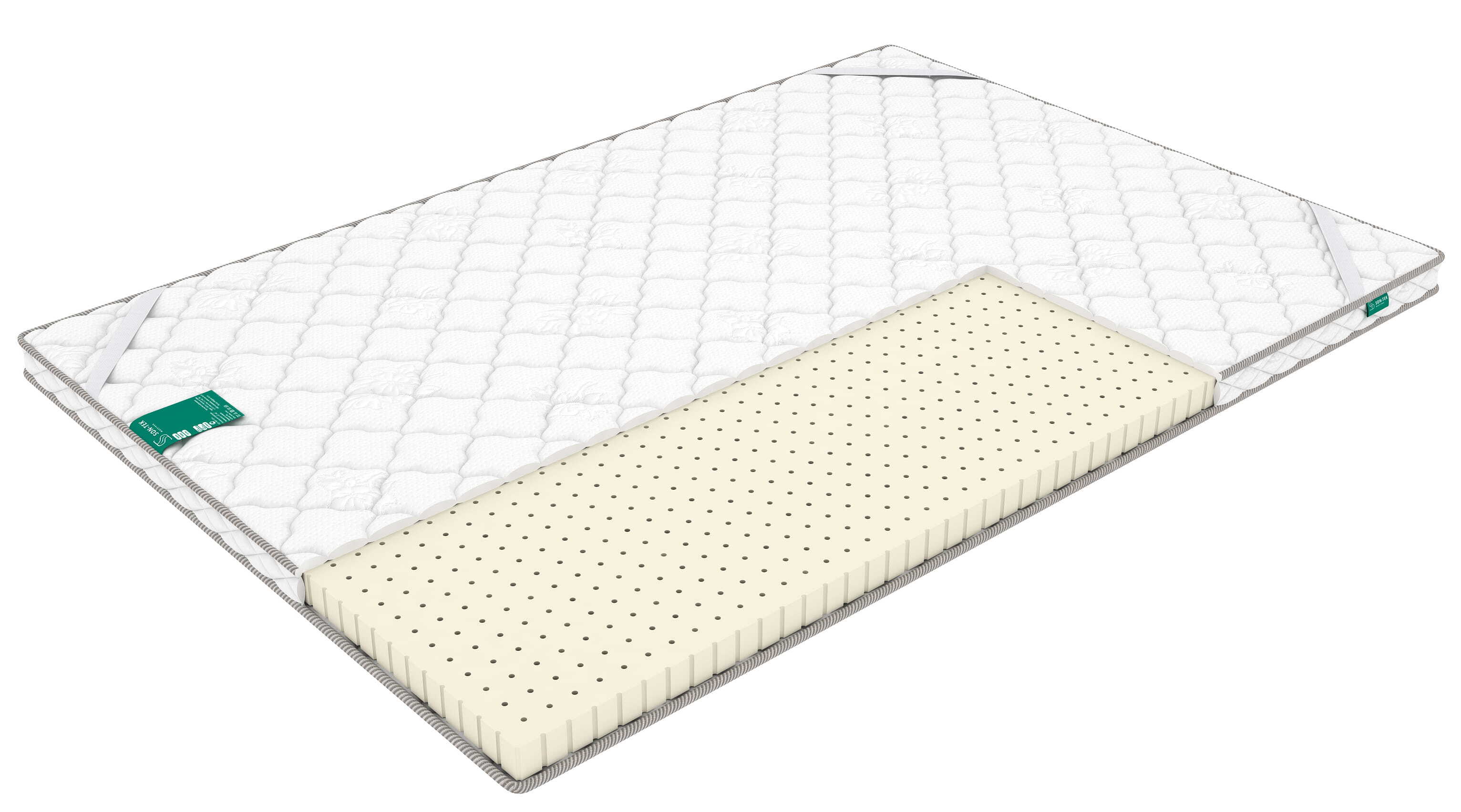 

Топпер-наматрасник на диван, на матрас Sleeptek Latex 4/brdlux1481146 160х180, Белый, Latex 4