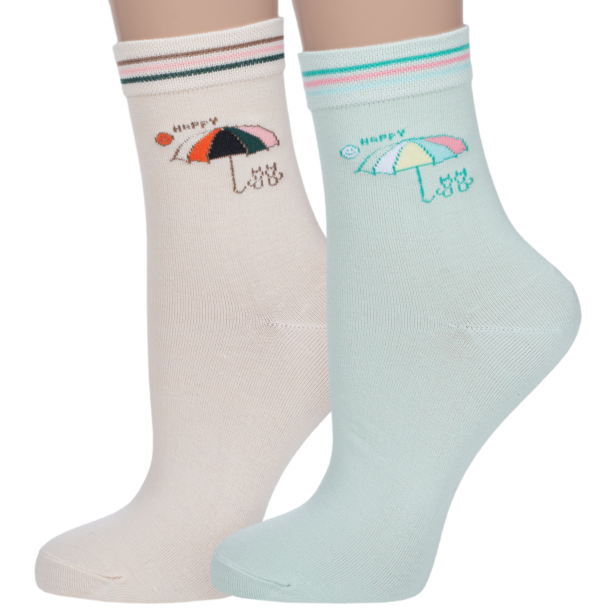 Комплект носков женских Hobby Line 2-334 разноцветных 36-40