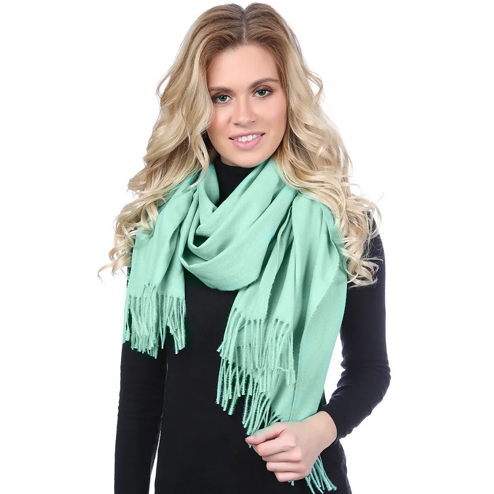 

Палантин женский Cashmere HS667 бирюзовый 180х70 см, HS667