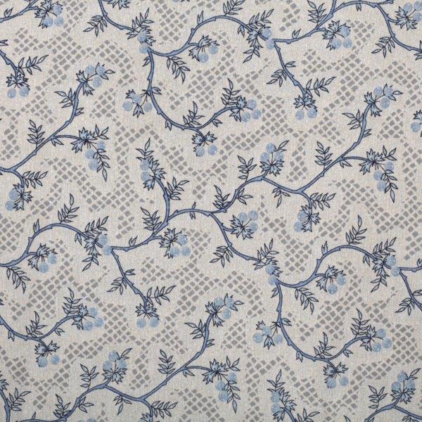 

Ткань Eloa chambray, ширина 110см, Mas d'Ousvan, BLOA.CHYB, Бежевый;голубой