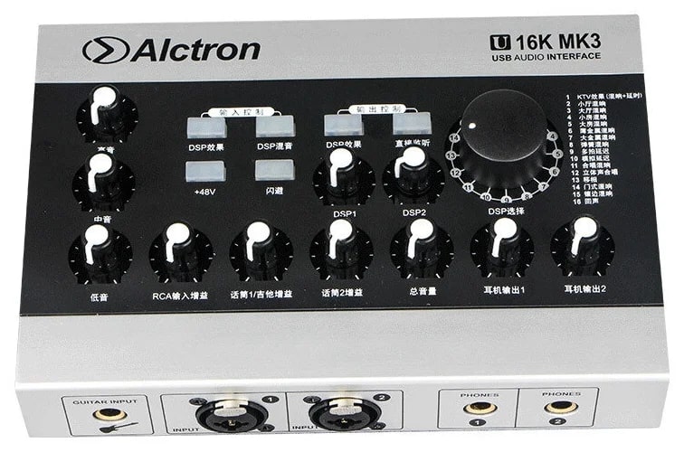 фото Звуковая карта alctron u16k-mk3 usb