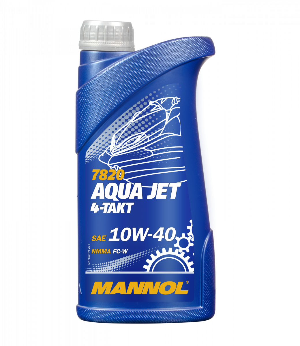 Моторное масло Mannol полусинтетическое Aqua Jet 4-Takt 1л