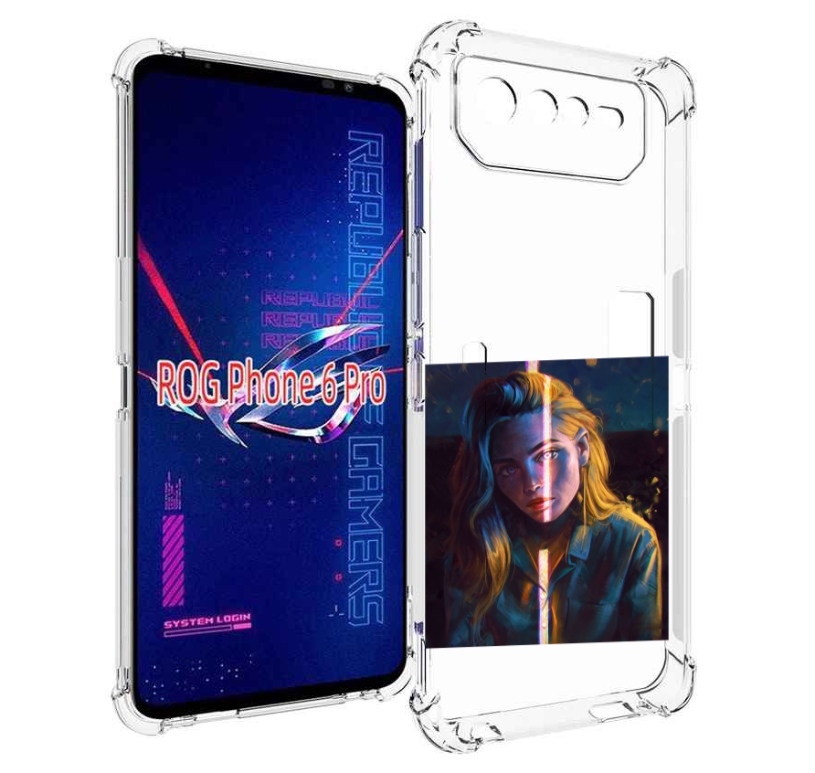 

Чехол MyPads девушка-в-тени для Asus ROG Phone 6 Pro, Прозрачный, Tocco