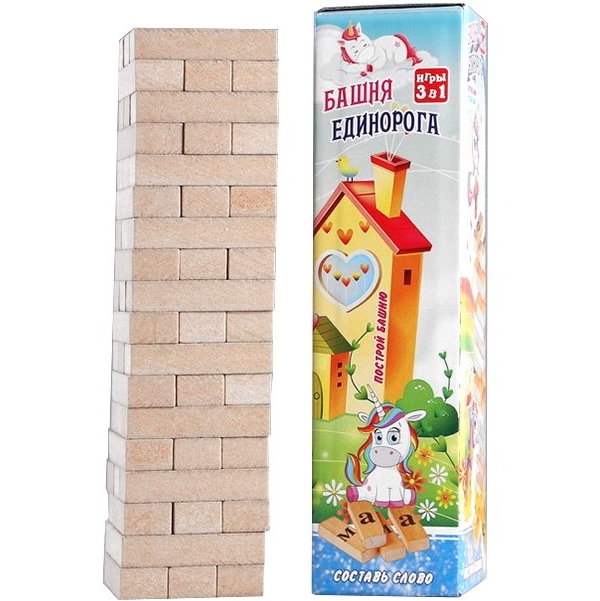 Игра Джанга. Башня Единорога, 54 блока Задира-плюс 8373