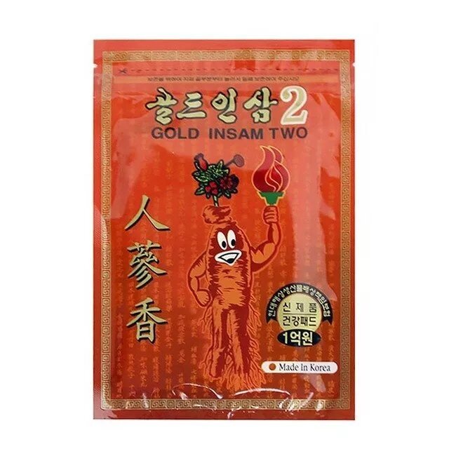 

Пластырь Korean Glu Red Ginseng обезболивающий 20 шт, Оранжевый