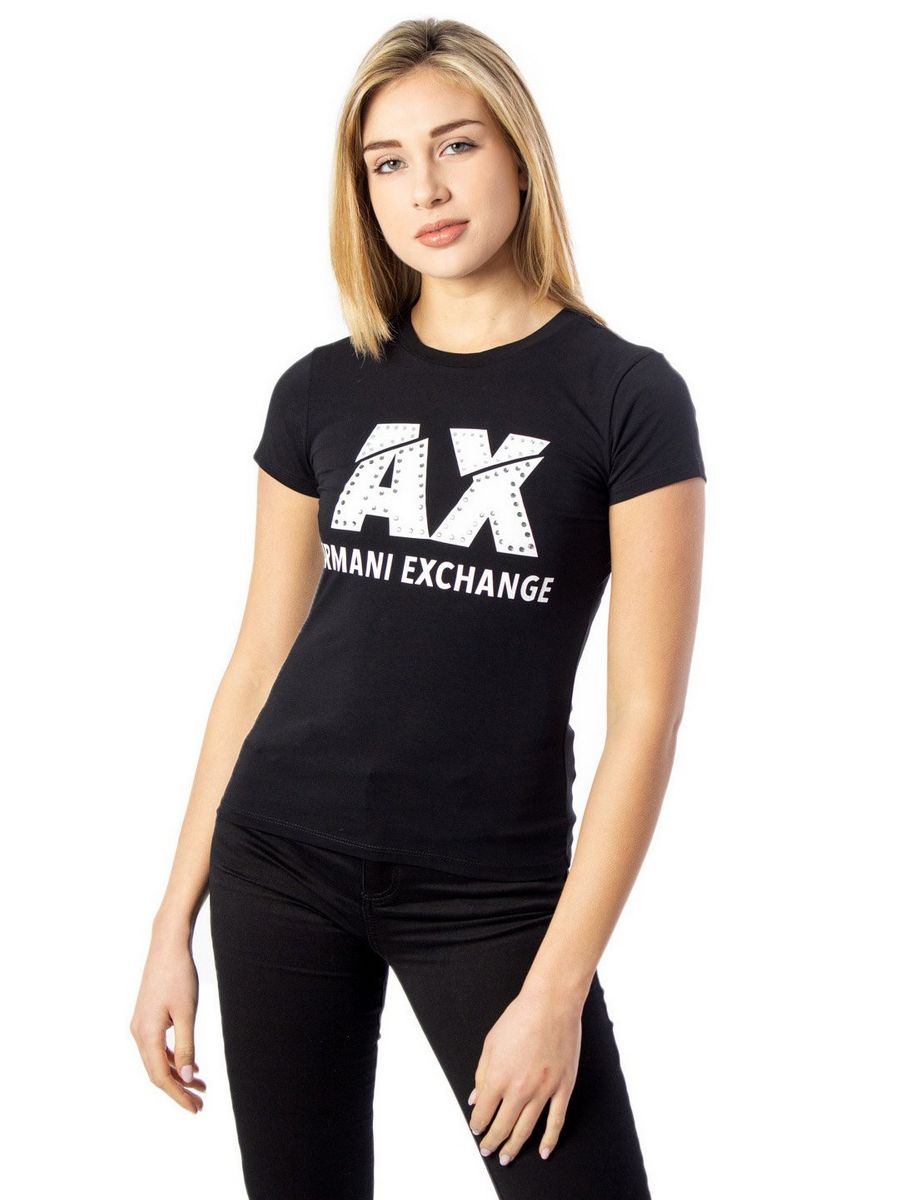 

Футболка женская Armani Exchange ARC21D02L черная XS, Черный, ARC21D02L