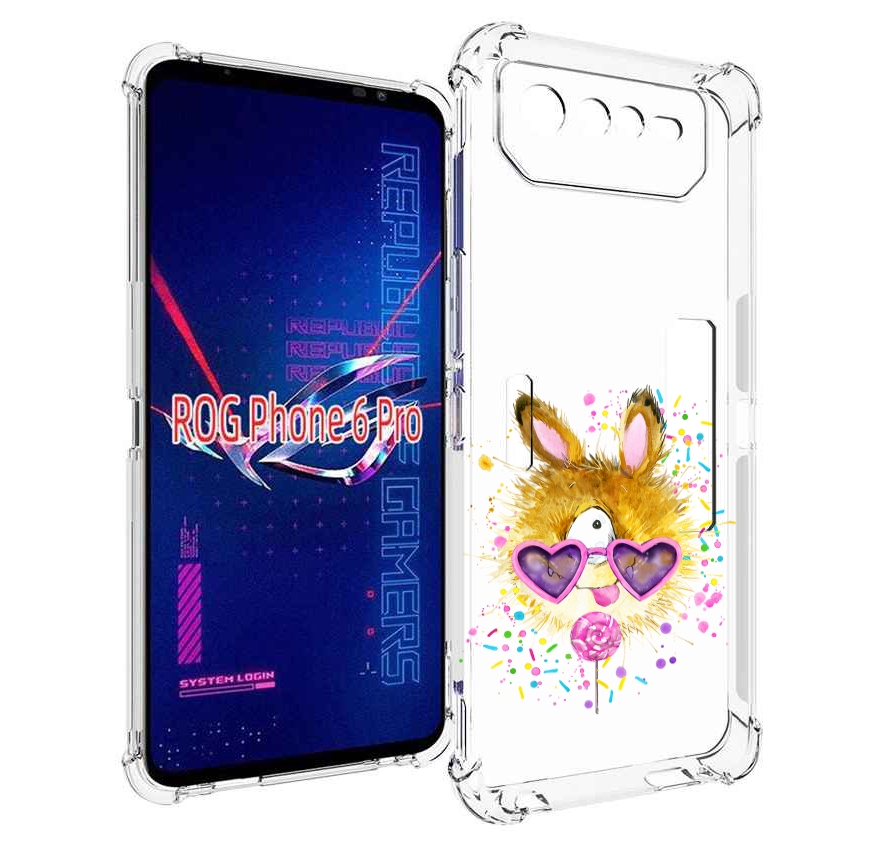 

Чехол MyPads Чупя для Asus ROG Phone 6 Pro, Прозрачный, Tocco