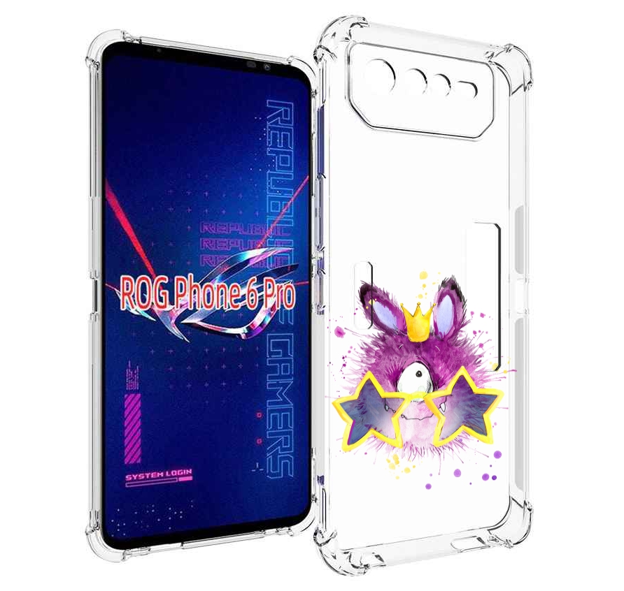 

Чехол MyPads Шуршуля для Asus ROG Phone 6 Pro, Прозрачный, Tocco