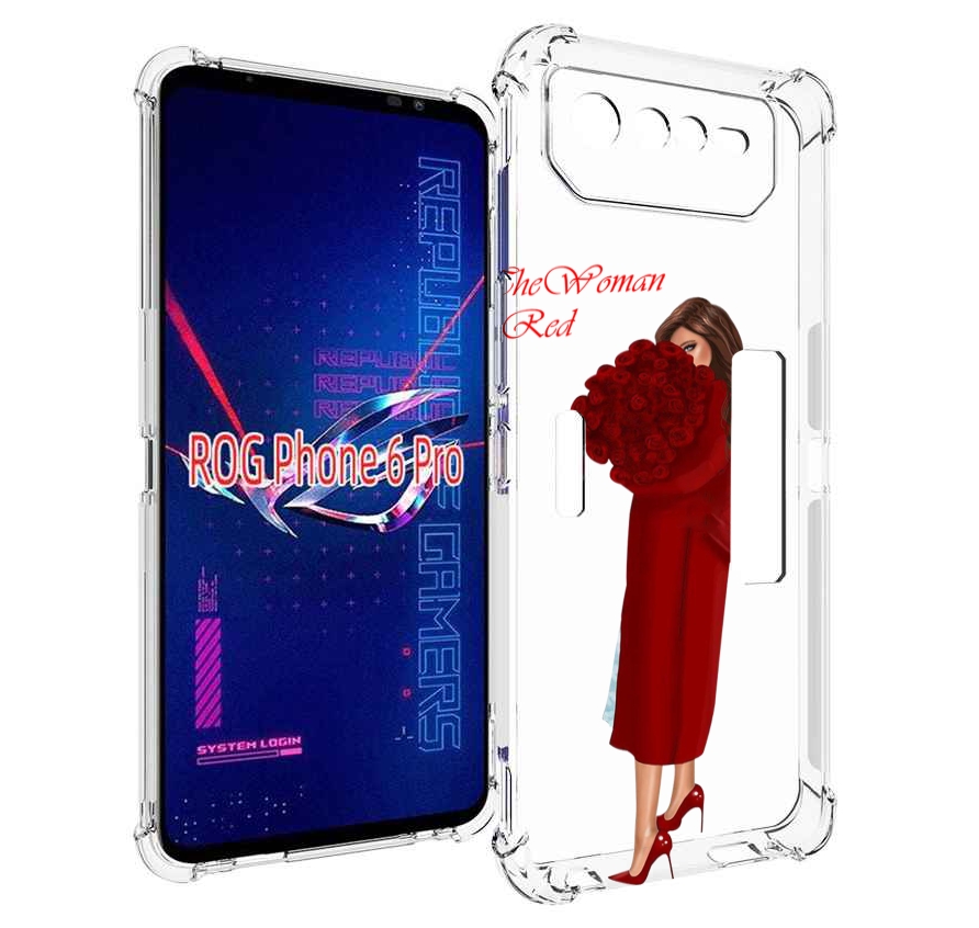 

Чехол MyPads девушка-полностью-в-красном женский для Asus ROG Phone 6 Pro, Прозрачный, Tocco