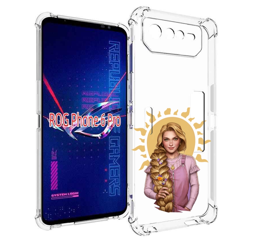 

Чехол MyPads девушка-с-большой-косой для Asus ROG Phone 6 Pro, Прозрачный, Tocco