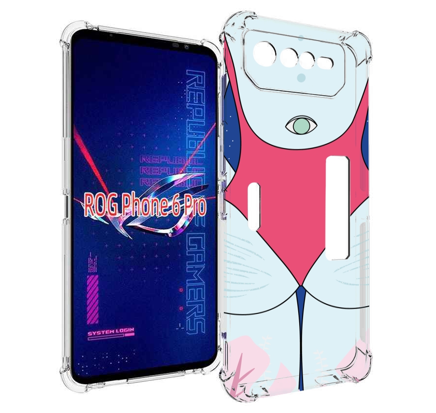 

Чехол MyPads девушка-с-глазом-на-спине для Asus ROG Phone 6 Pro, Прозрачный, Tocco