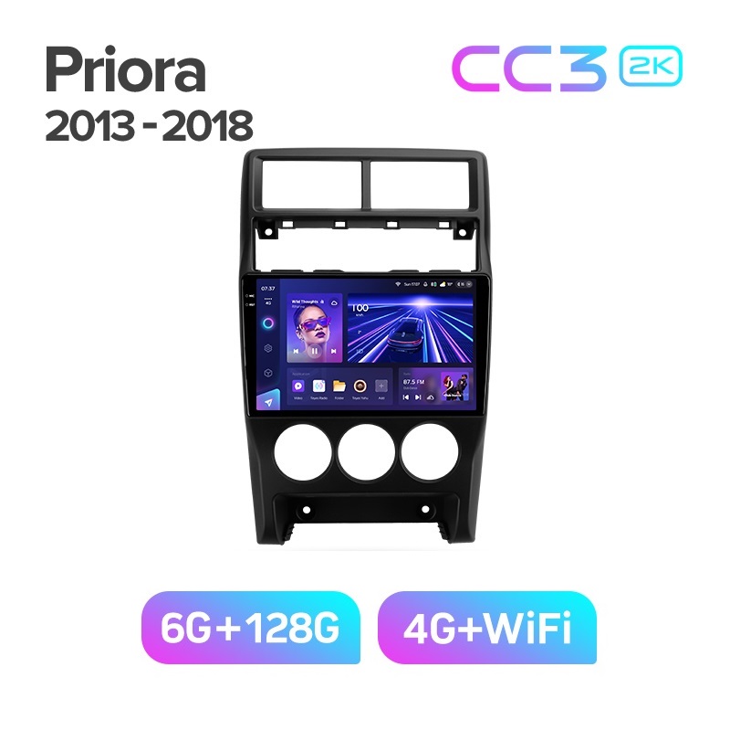 Магнитола TEYES LADA PRIORA 2013-2018г CC3 2K 6128ГБ 4389000₽