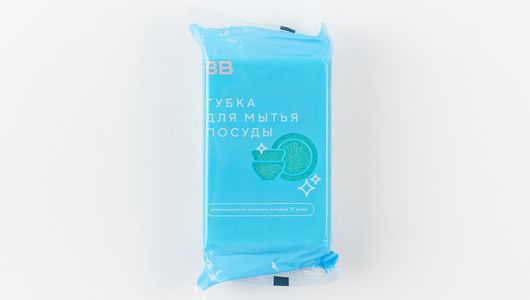 

Губка Вкусвилл для посуды пенополиуретан, Бежевый