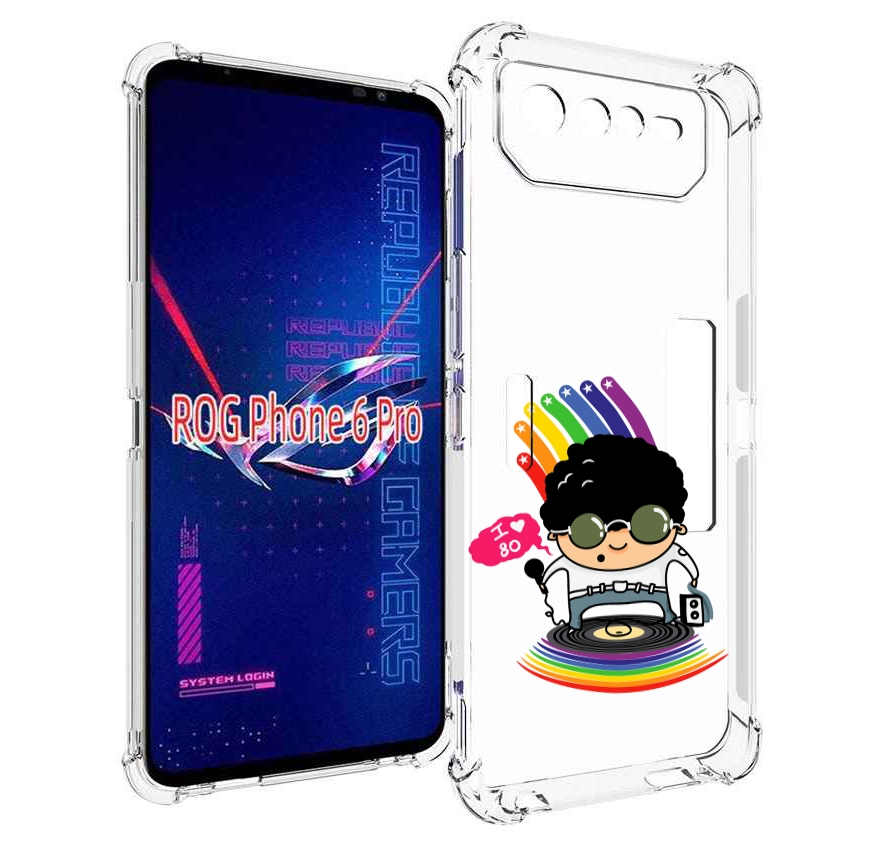 

Чехол MyPads Я люблю 80-е для Asus ROG Phone 6 Pro, Прозрачный, Tocco