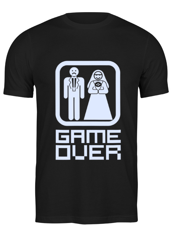

Футболка мужская Printio Game over черная 3XL, Черный, Game over