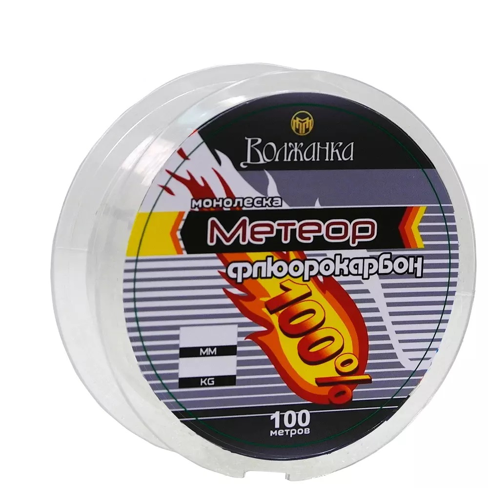 

Леска из флюорокарбона Волжанка Метеор 100м 0,40мм 8,23кг прозрачный 1шт