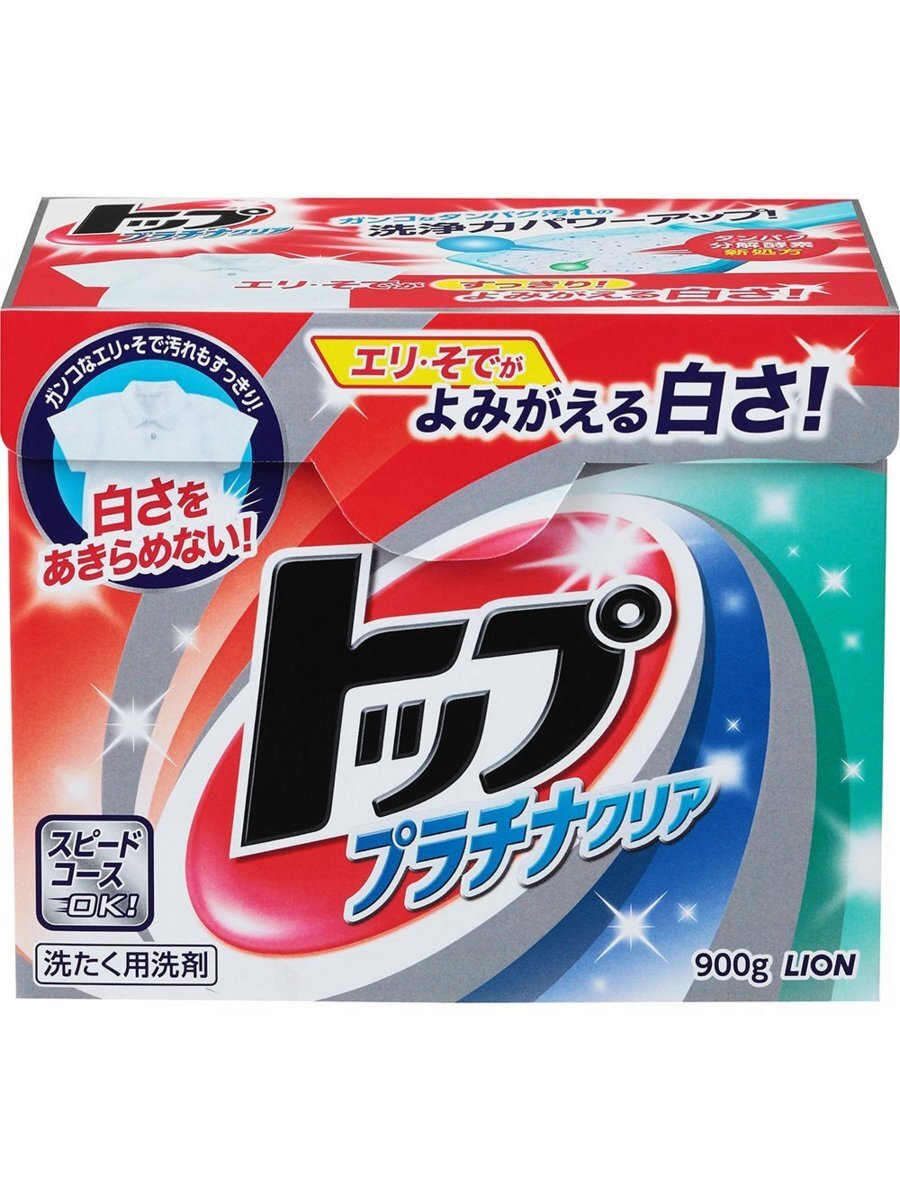 фото Lion япония стиральный порошок топ-сила ферментов, 900 г