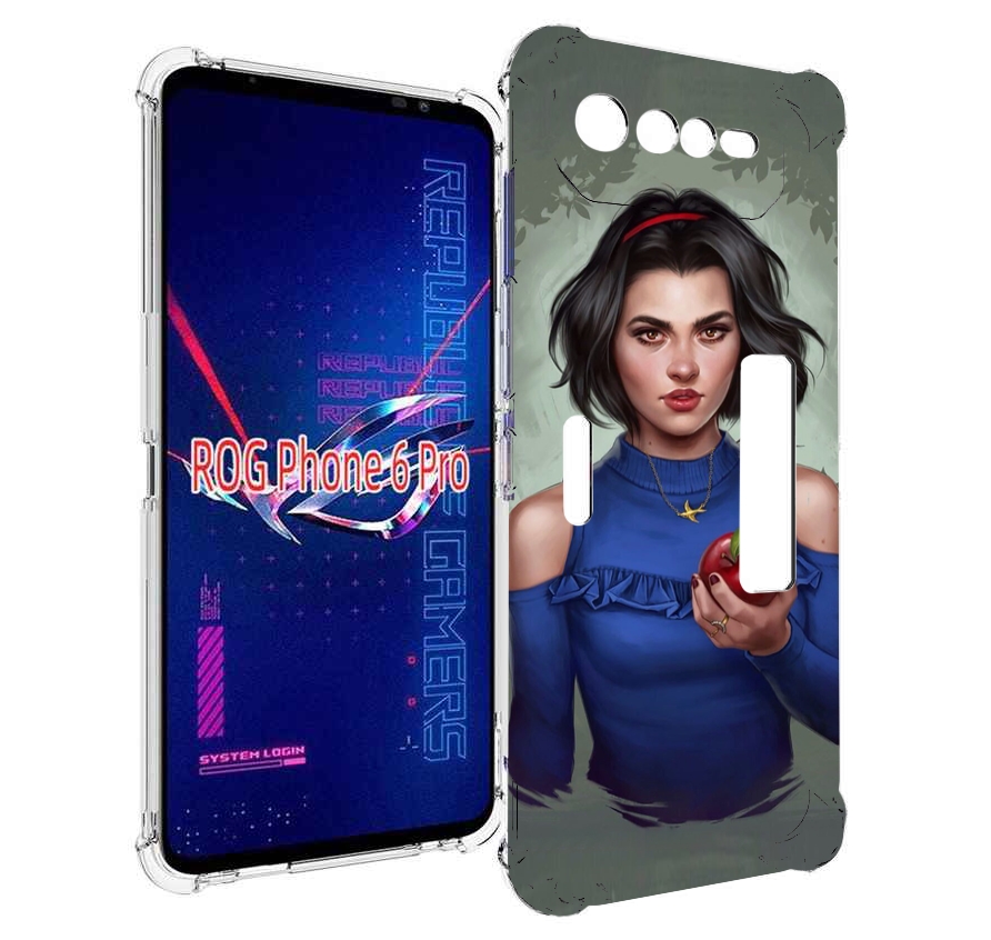 

Чехол MyPads девушка-с-яблоком женский для Asus ROG Phone 6 Pro, Прозрачный, Tocco