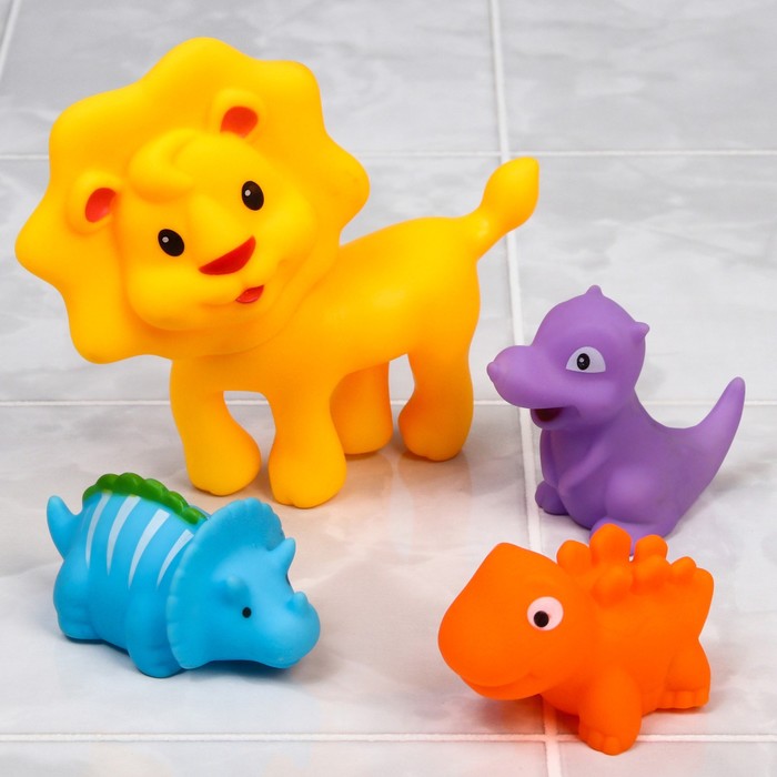 

Игрушки для ванной Крошка Я В Зоопарке, 4 шт, малышей, В Зоопарке, 4 шт, для малышей