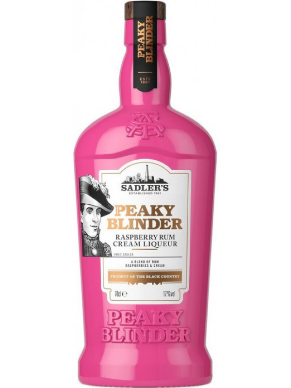 фото Ликер sadler's peaky blinder raspberry rum cream liqueur, 0.7 л