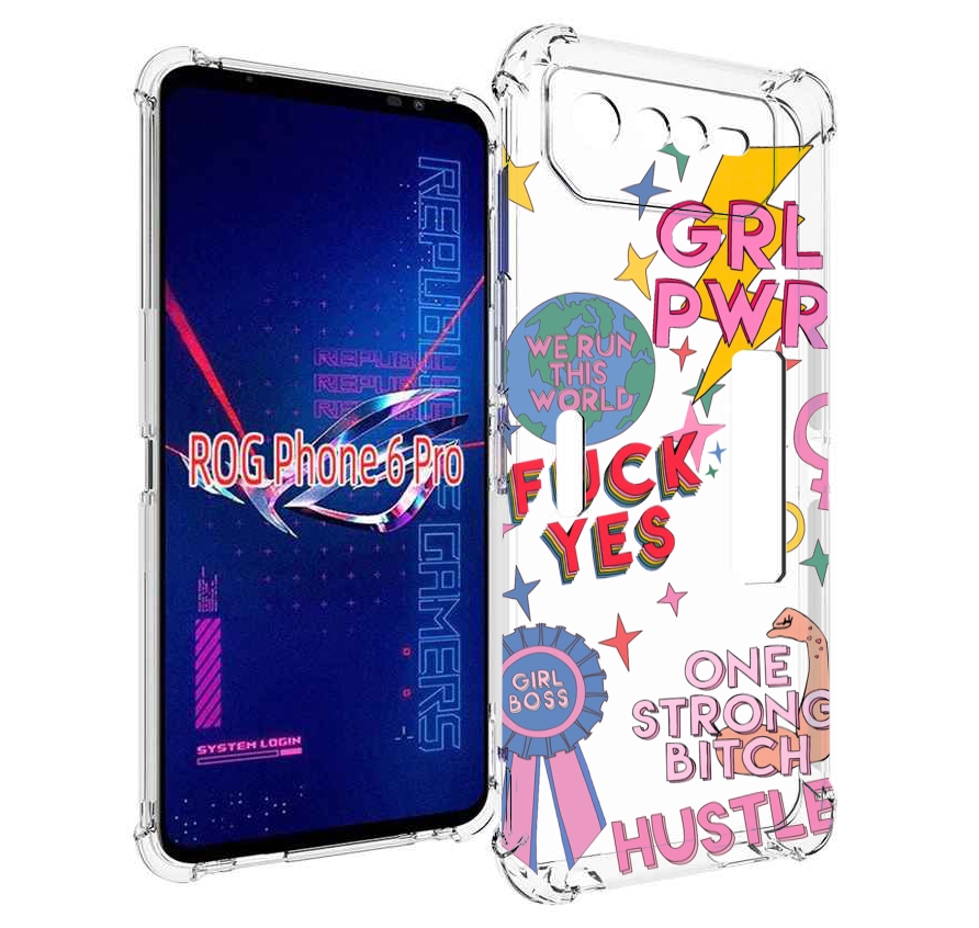

Чехол MyPads девушки-боссы женский для Asus ROG Phone 6 Pro, Прозрачный, Tocco