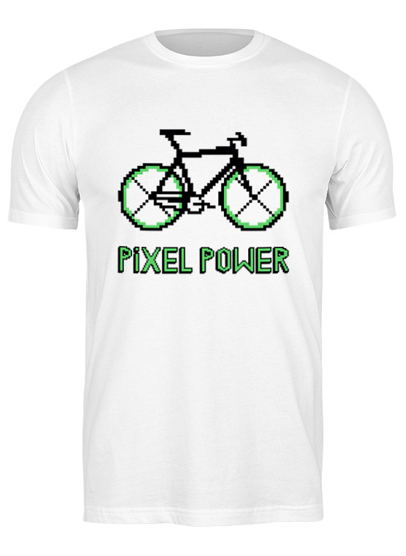 

Футболка мужская Printio Pixel power белая 3XL, Белый, Pixel power