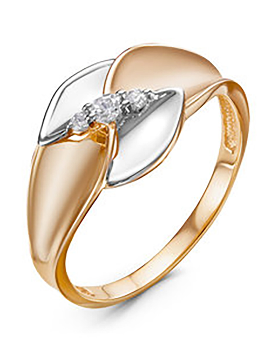 

Кольцо из золота с фианитом р. 18 Yahont 237953, 237953