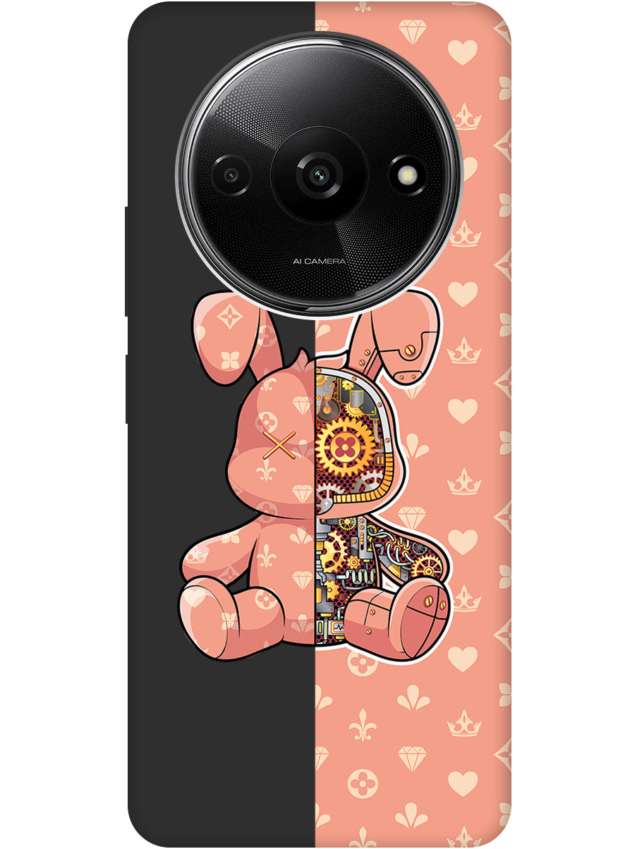 

Силиконовый чехол на Xiaomi Redmi A3 / Poco C61 с принтом матовый черный 802938, Черный;бежевый;оранжевый, 780484071