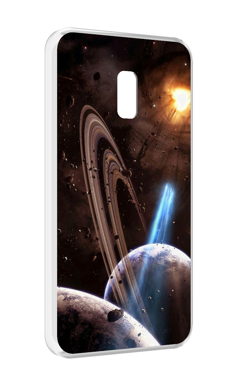 

Чехол MyPads сатурн в космосе для Meizu 15, Прозрачный, Tocco