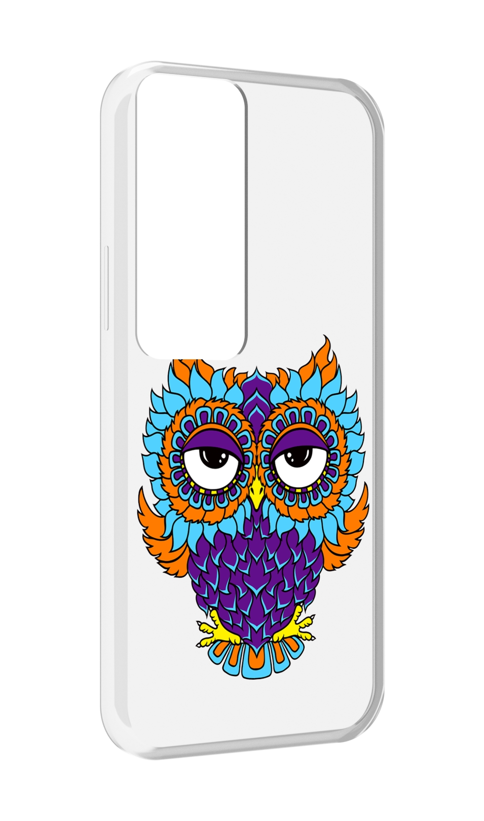 

Чехол MyPads Цветная сова для Tecno Pova Neo 2, Прозрачный, Tocco