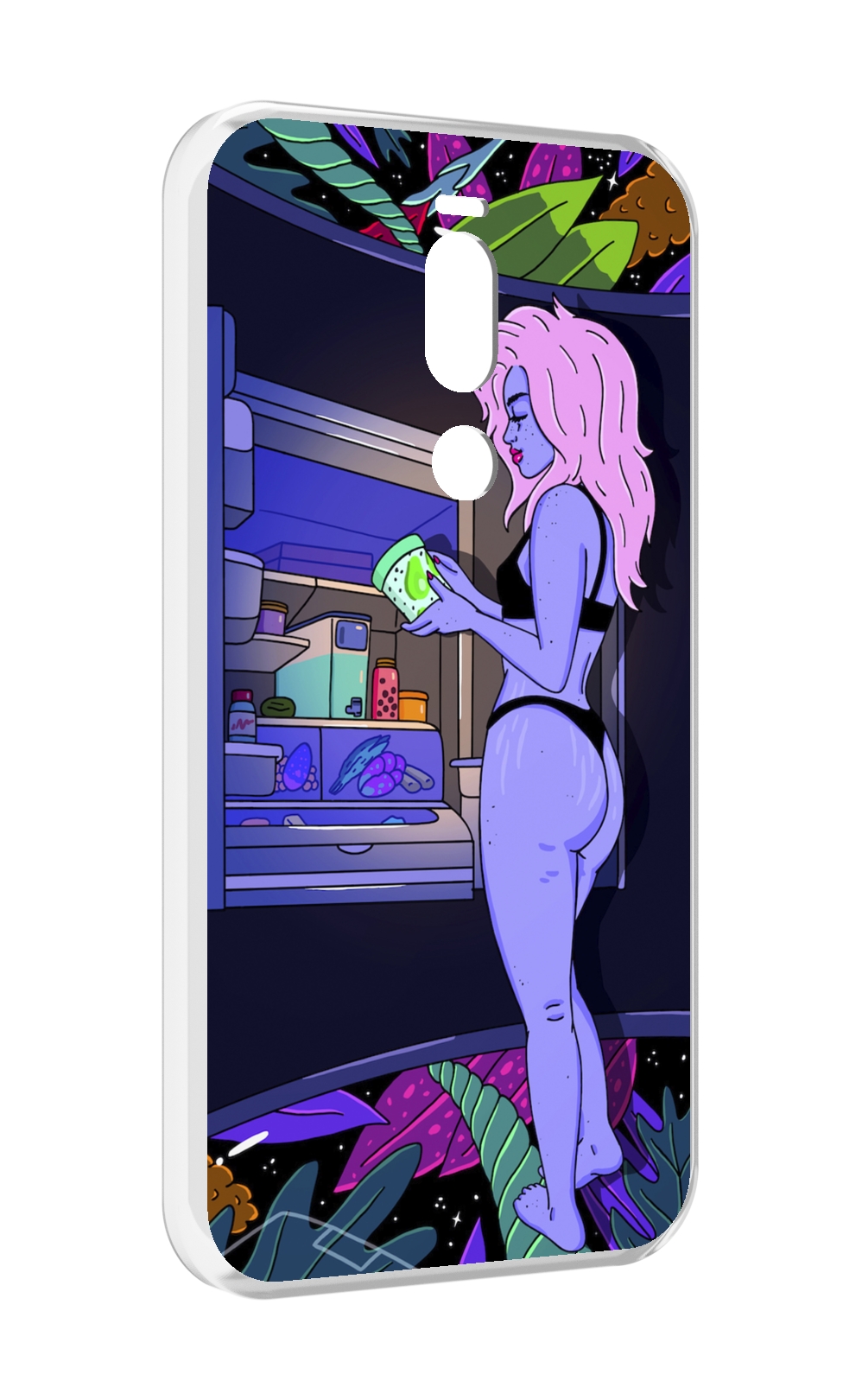 

Чехол Mypads Девушка Любит Покушать Женский Для Meizu X8, Прозрачный, Tocco