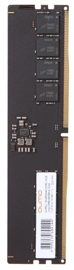 Оперативная память QUMO QUM5U-16G4800N40 (QUM5U-16G4800N40), DDR5 1x16Gb, 4800MHz