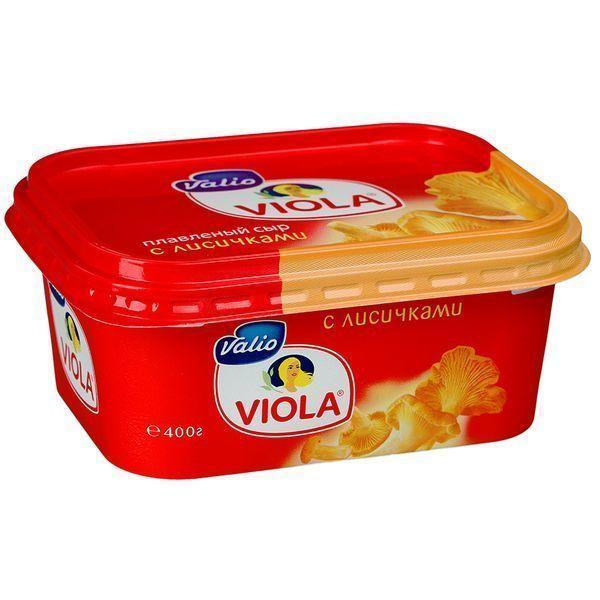 Сыр плавленый Valio Viola, с лисичками, 50%, 400 г