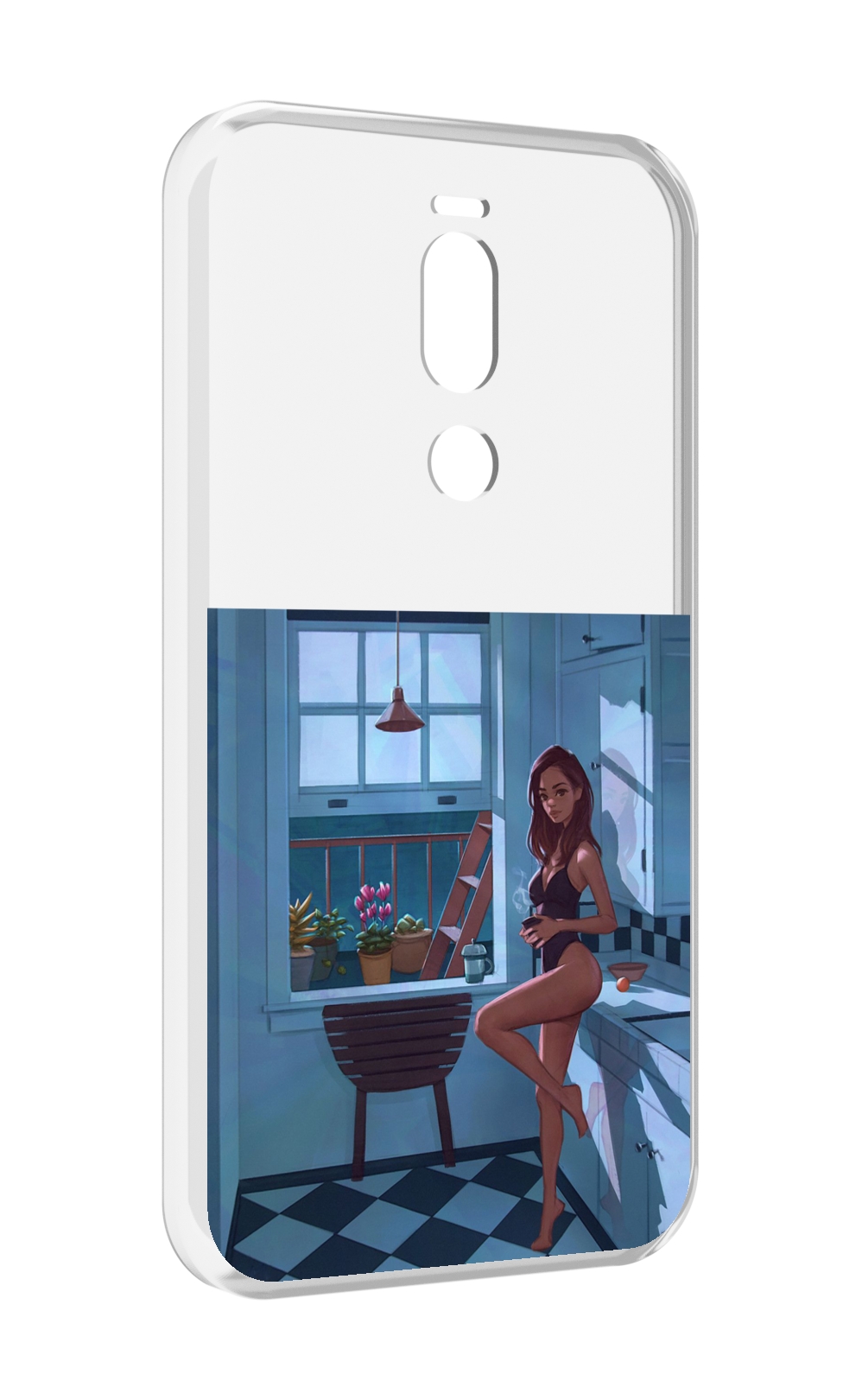 

Чехол Mypads Девушка-На-Кухне Для Meizu X8, Прозрачный, Tocco