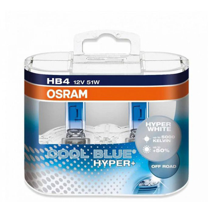 фото Автомобильная лампа hb4 51w cool blue hyper plus2 шт. osram