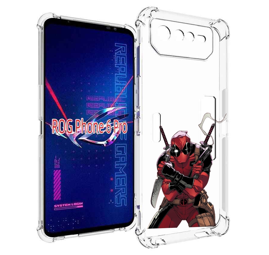 

Чехол MyPads дедпул-подмигивает для Asus ROG Phone 6 Pro, Прозрачный, Tocco