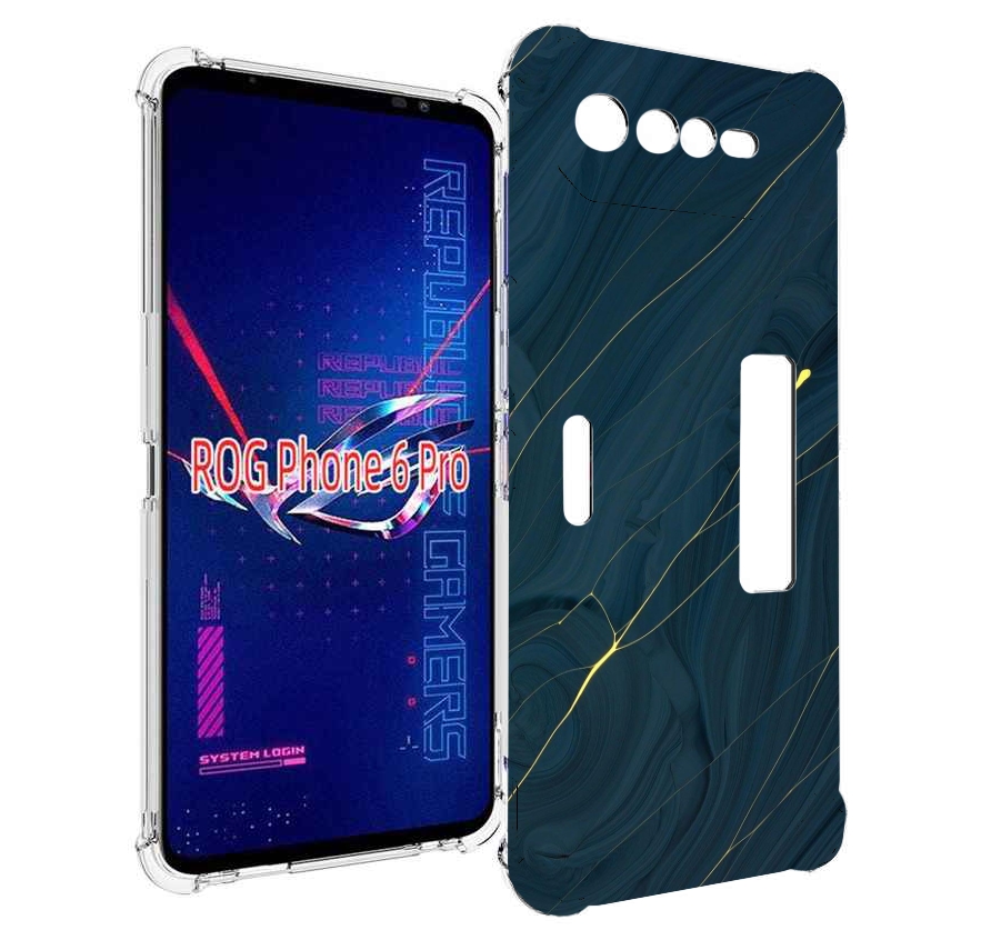 

Чехол MyPads дерево с золотыми трещинами для Asus ROG Phone 6 Pro, Прозрачный, Tocco