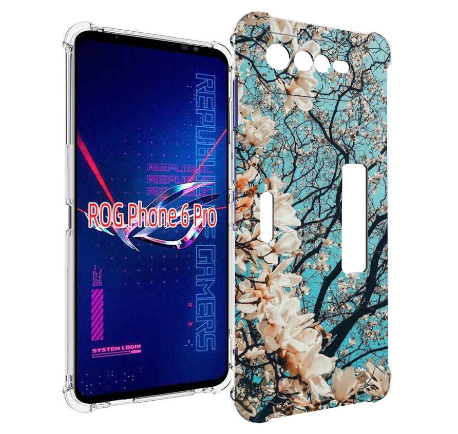 

Чехол MyPads дерево-с-цветочками для Asus ROG Phone 6 Pro, Прозрачный, Tocco