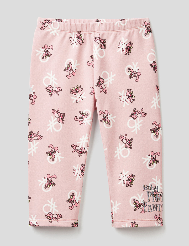 

Леггинсы для девочек Benetton цв. розовый р.98, 21A_30GTI0490